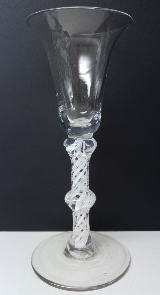 Antique Georgian Air Twist Champagne Glass circa 1770