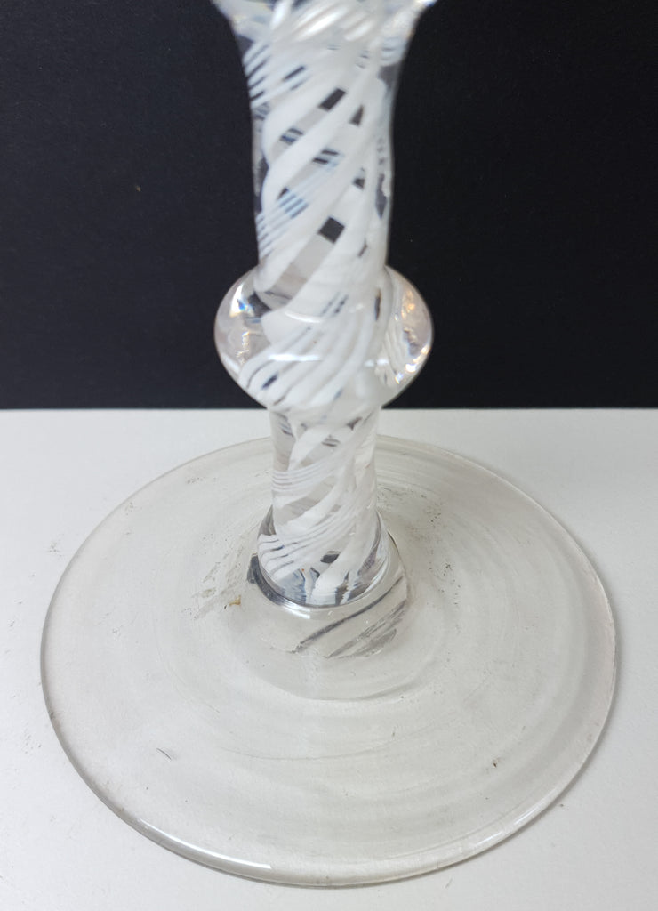 Antique Georgian Air Twist Champagne Glass circa 1770