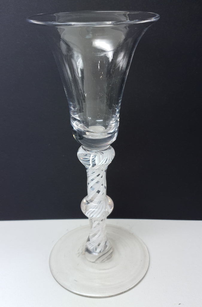 Antique Georgian Air Twist Champagne Glass circa 1770