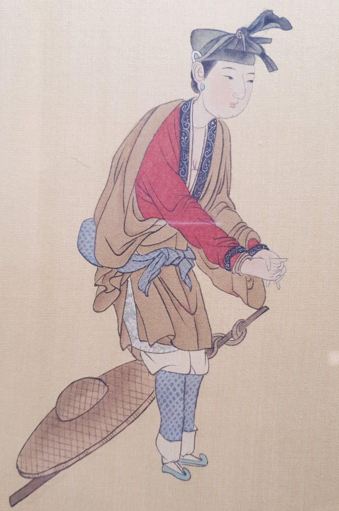 Chinese Silk Print of Two Ladies