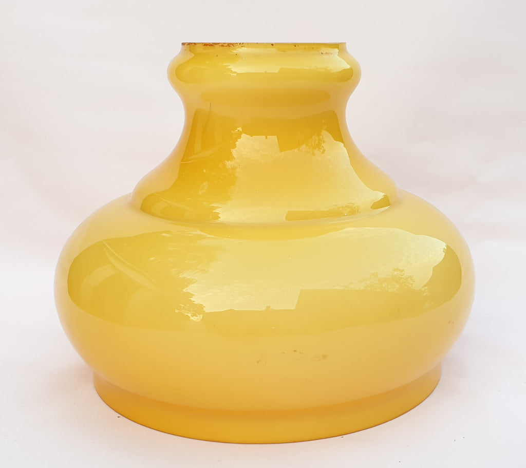 Mustard Glass Antique Lampshade