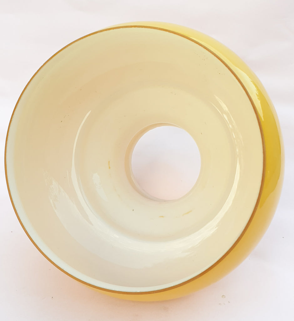 Mustard Glass Antique Lampshade