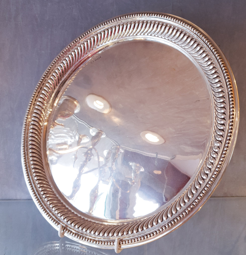 Antique Sterling Silver Drinks Tray Sheffield 1900