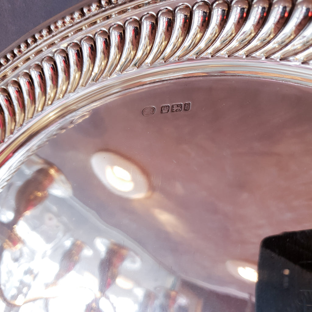 Antique Sterling Silver Drinks Tray Sheffield 1900