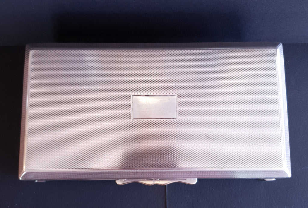 Vintage Silver Plated Jewellery Box Mid 20th Century