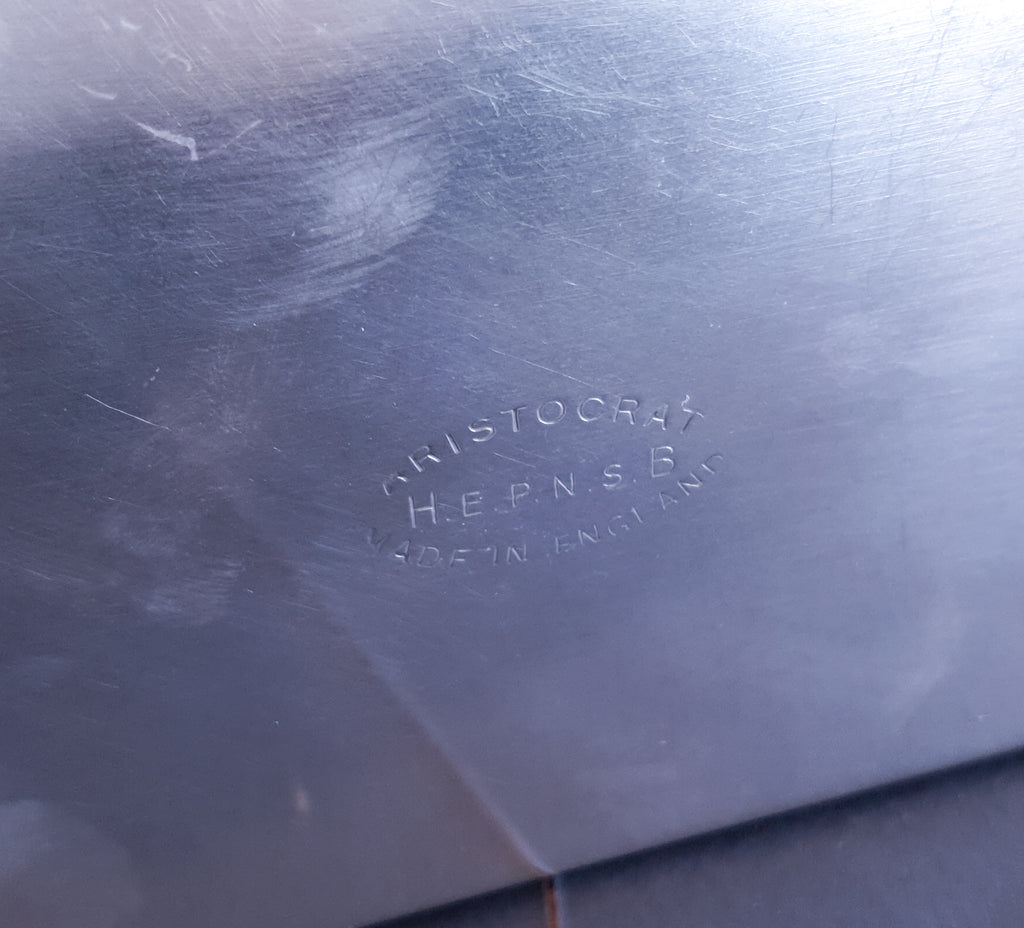 Vintage Silver Plated Jewellery Box Mid 20th Century