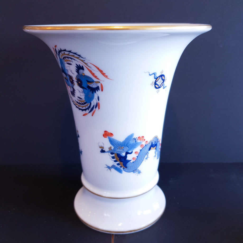 Small Meissen Porcelain Dragon Vase
