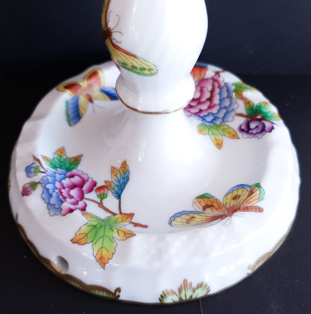 Herend Porcelain Queen Victoria Candelabra