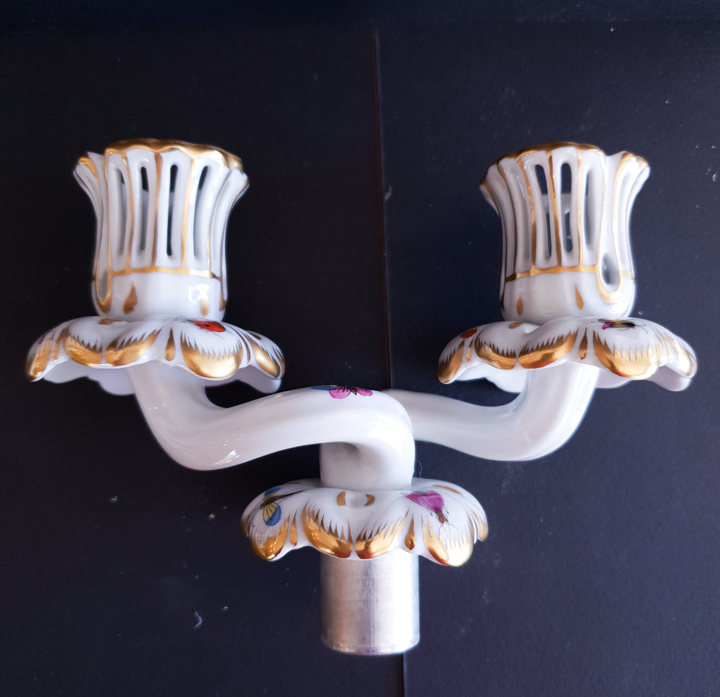 Herend Porcelain Queen Victoria Candelabra