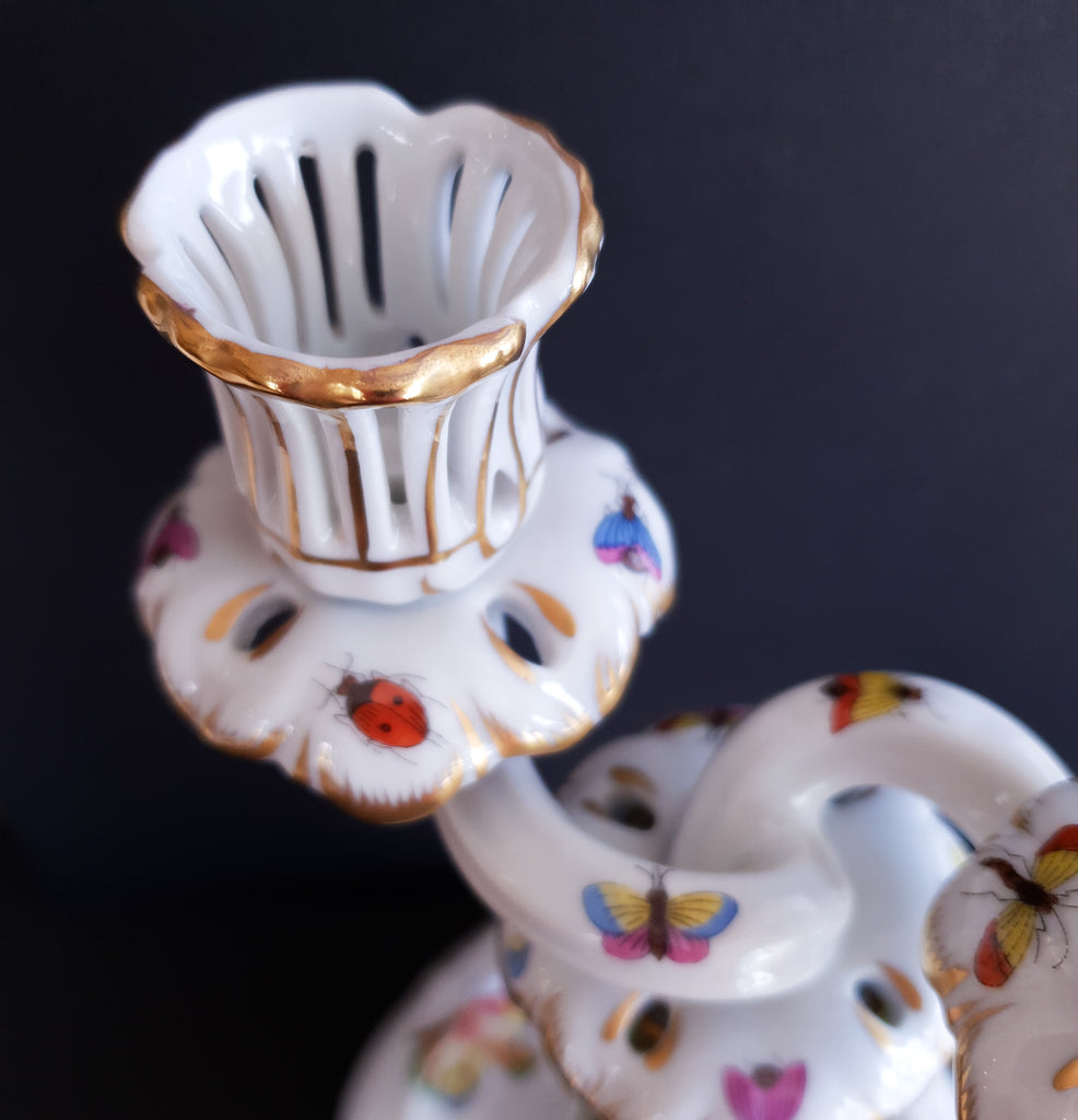 Herend Porcelain Queen Victoria Candelabra