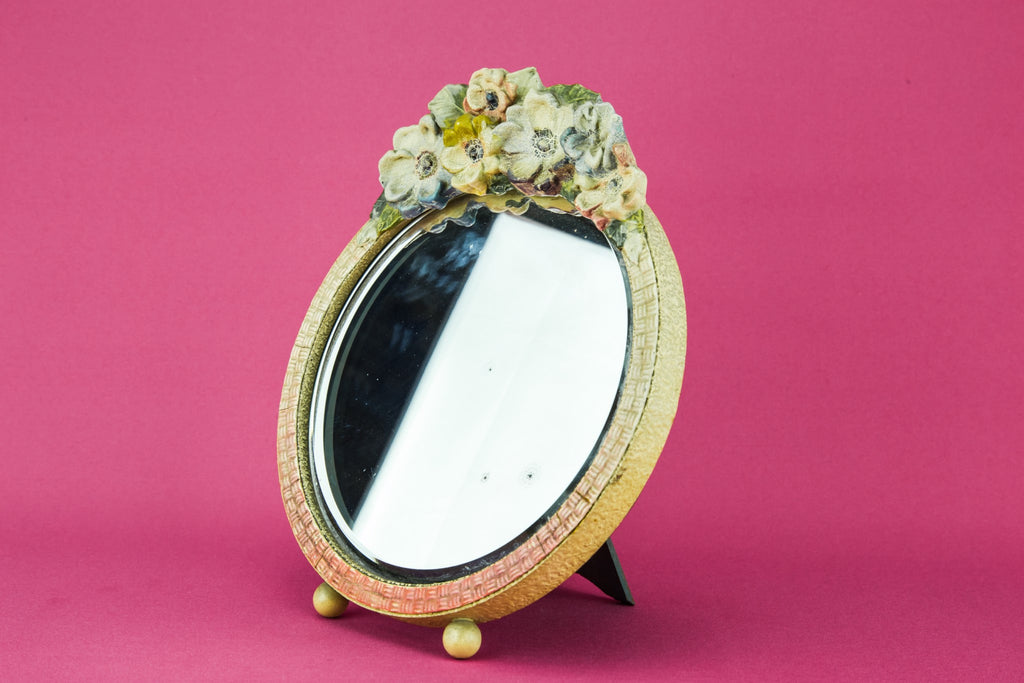 Round table top mirror