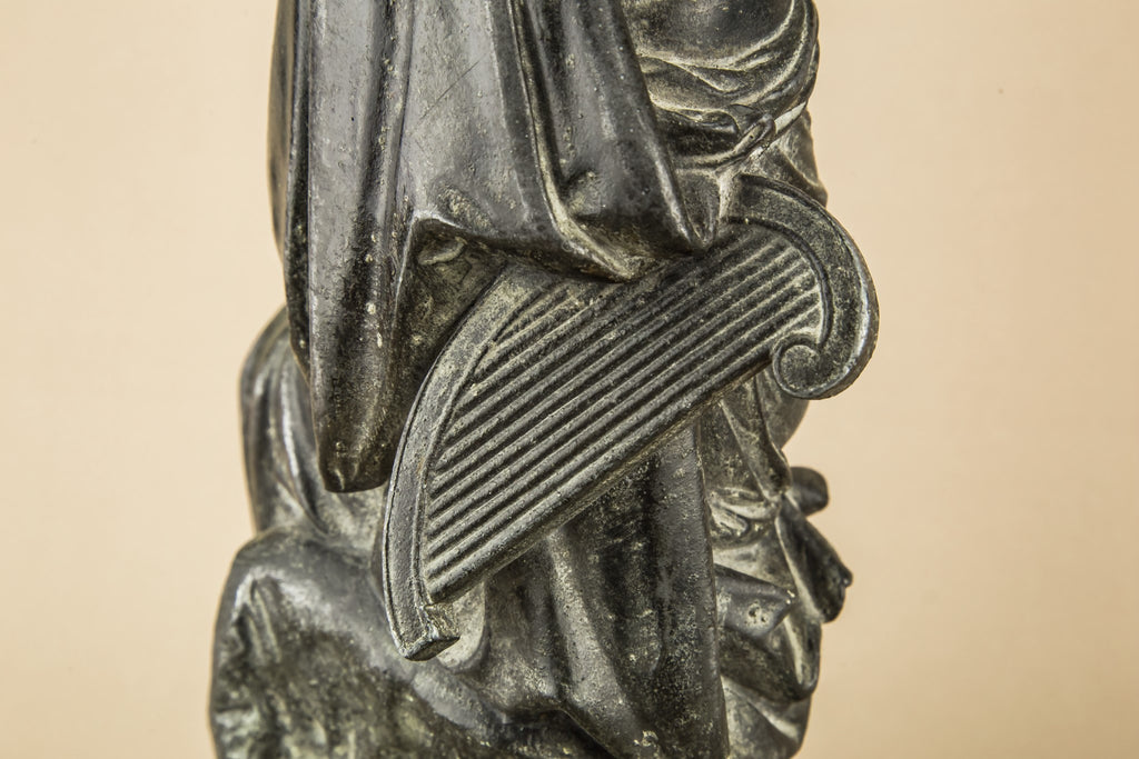 Bronze seated Muse