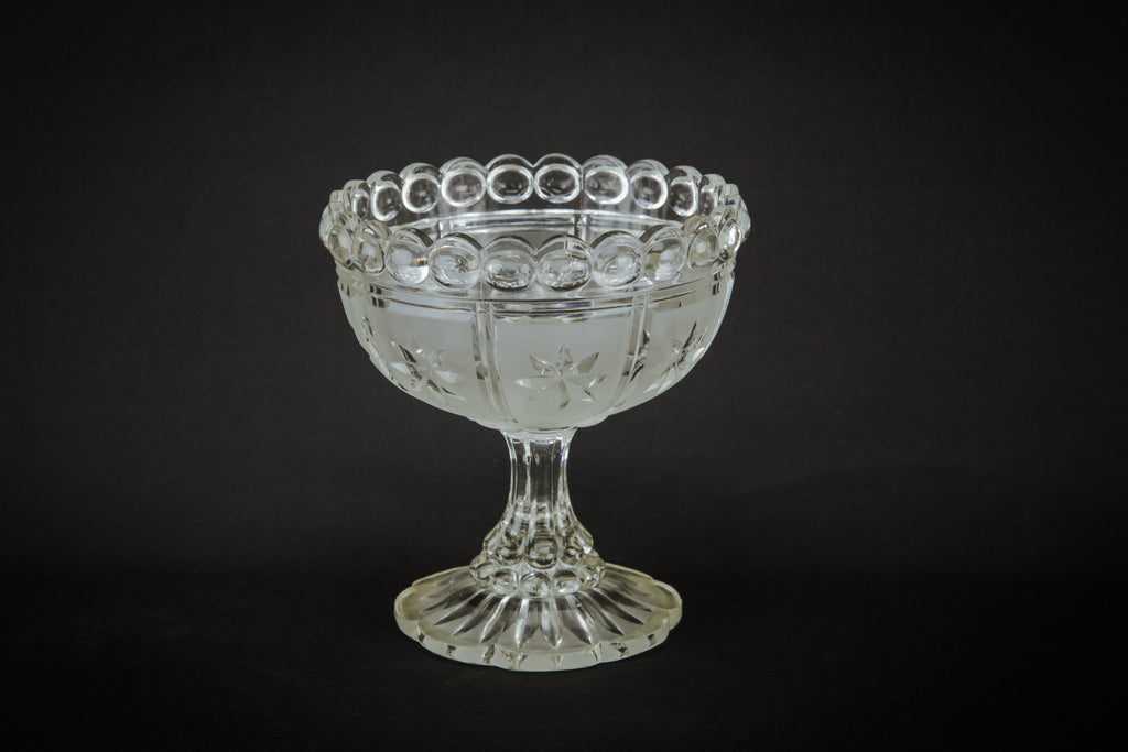 Glass stem bowl