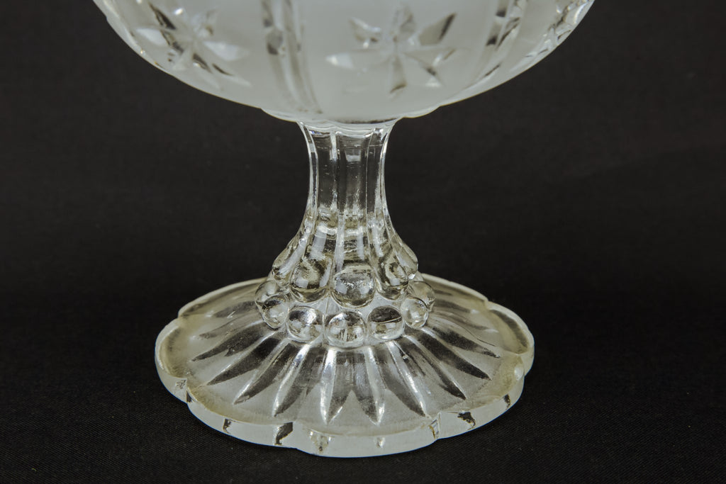 Glass stem bowl