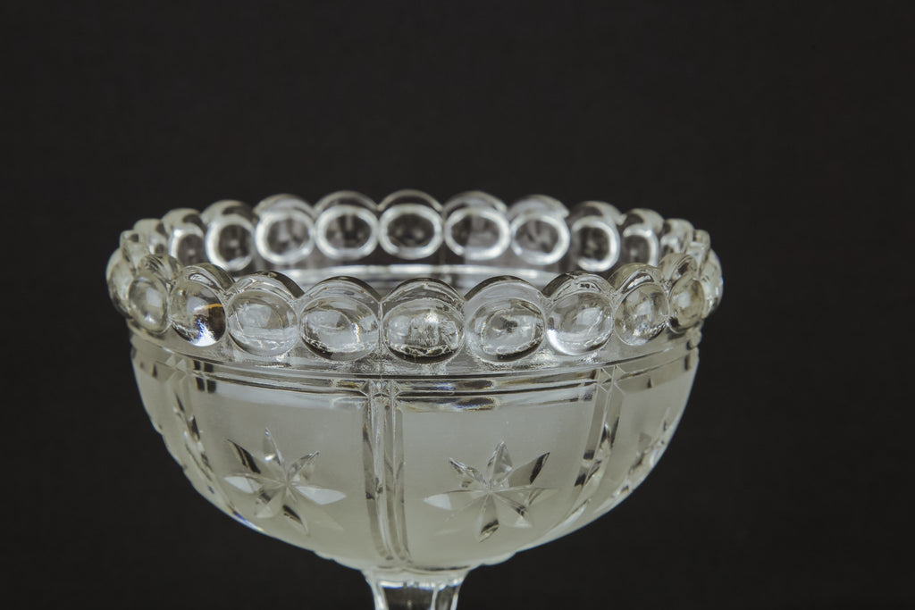 Glass stem bowl