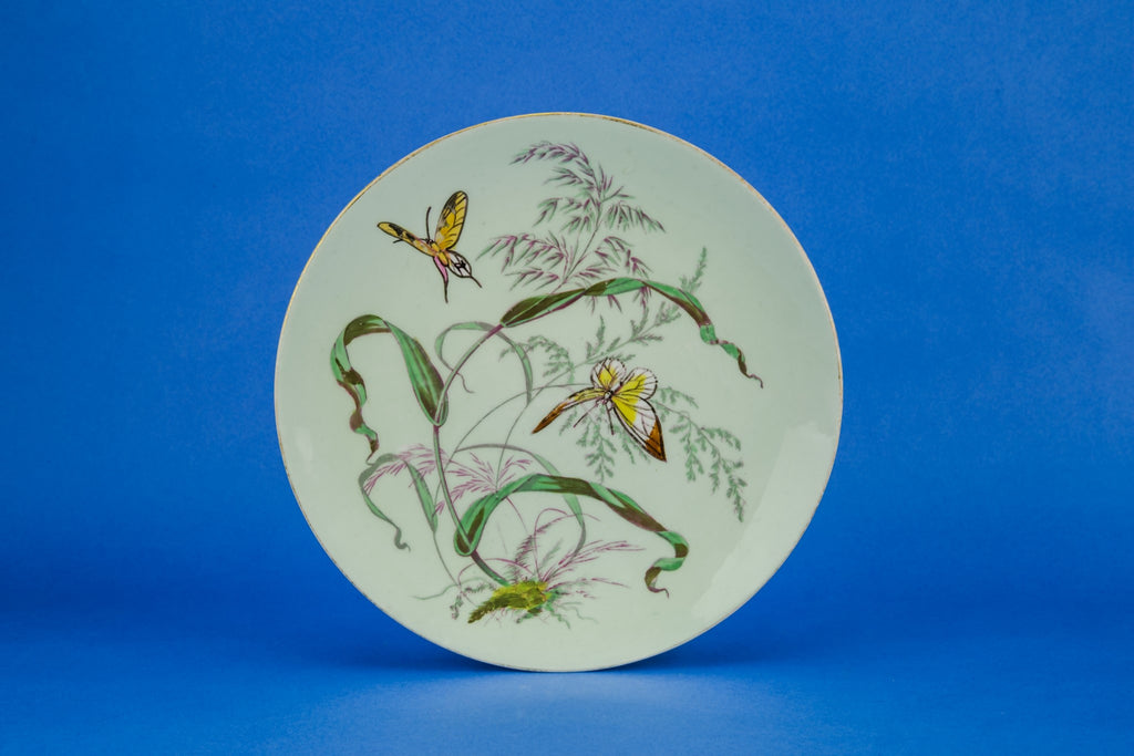 Butterflies painted plate
