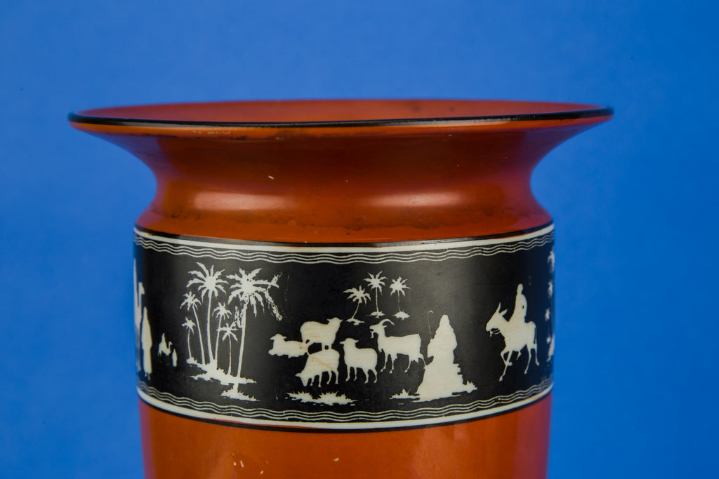 Orientalist ceramic vase