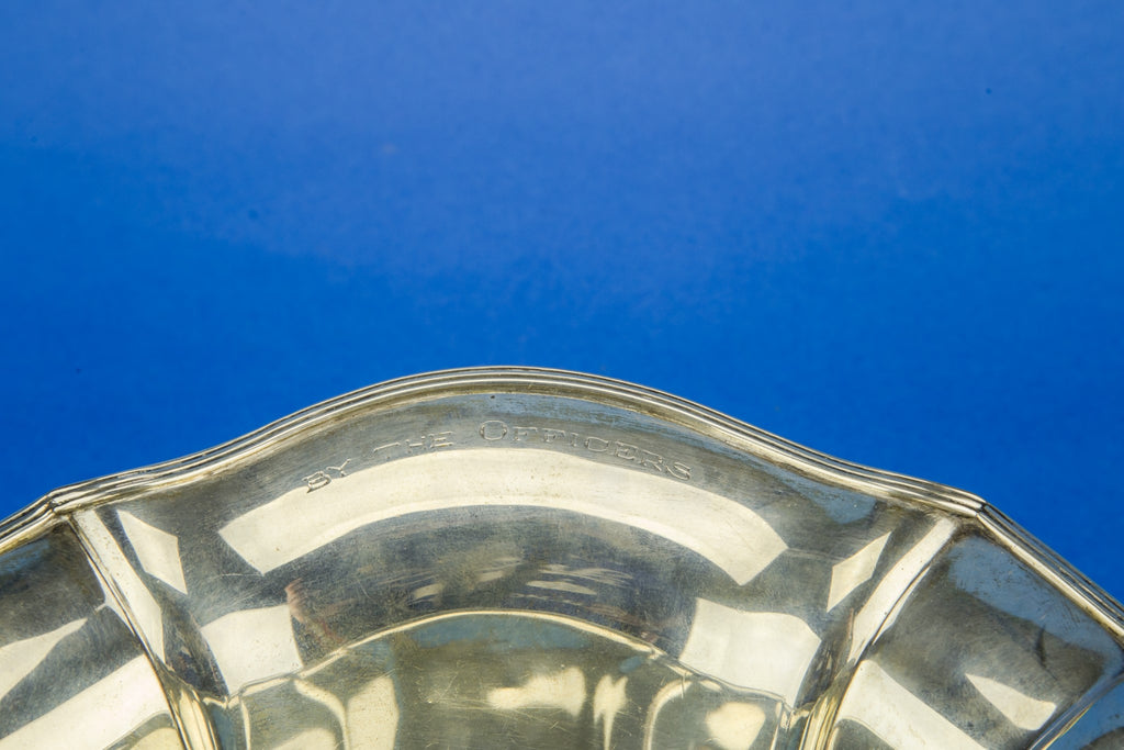 Presentational silver bowl