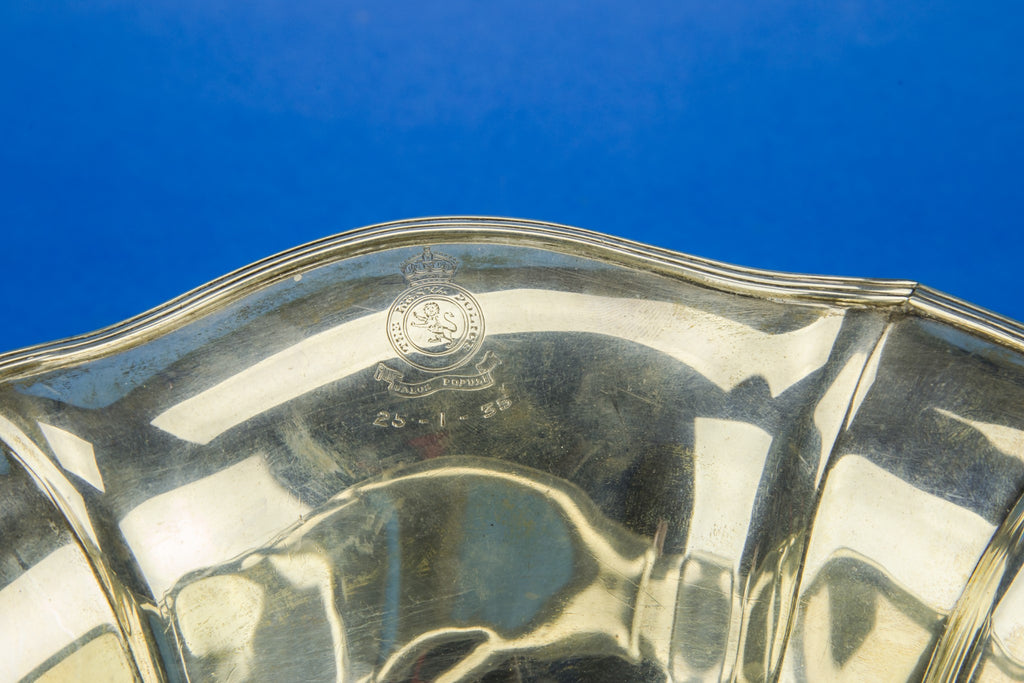 Presentational silver bowl