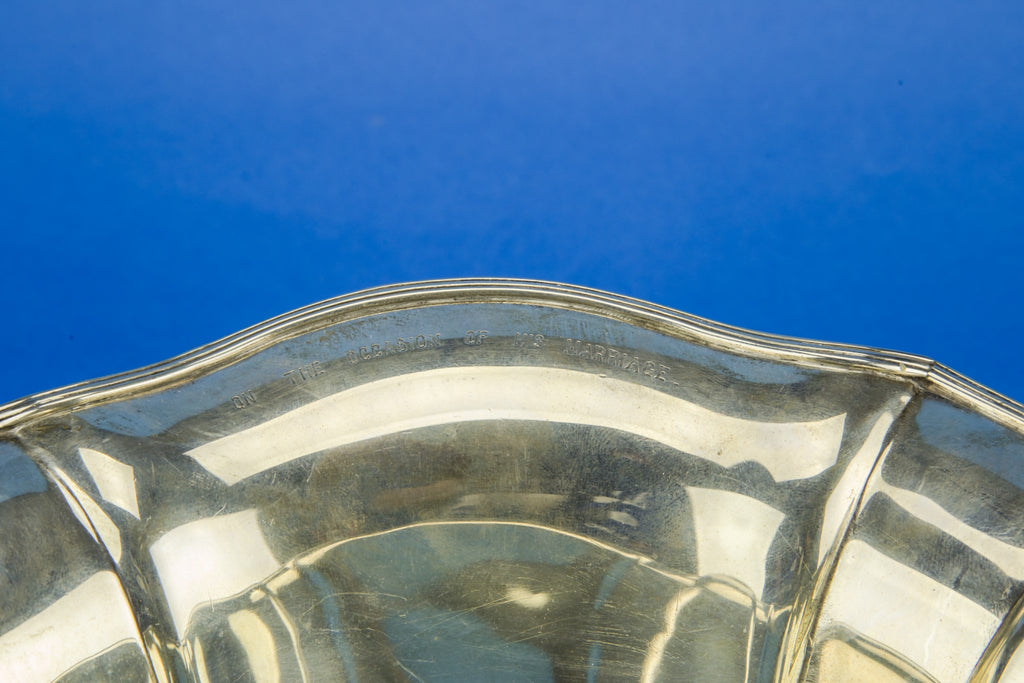 Presentational silver bowl