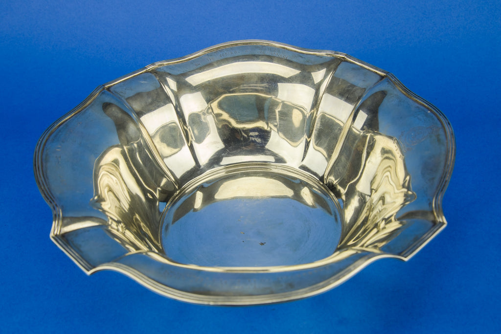 Presentational silver bowl