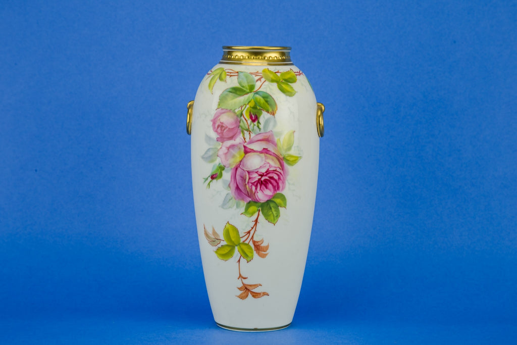 Hand painted flower vase