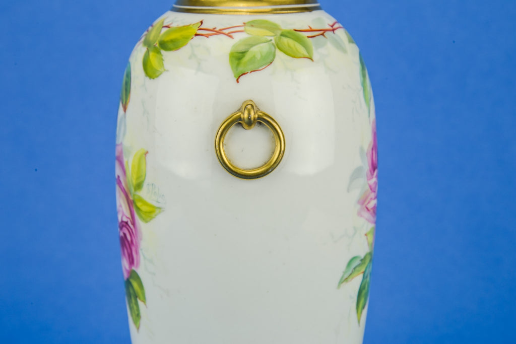 Hand painted flower vase
