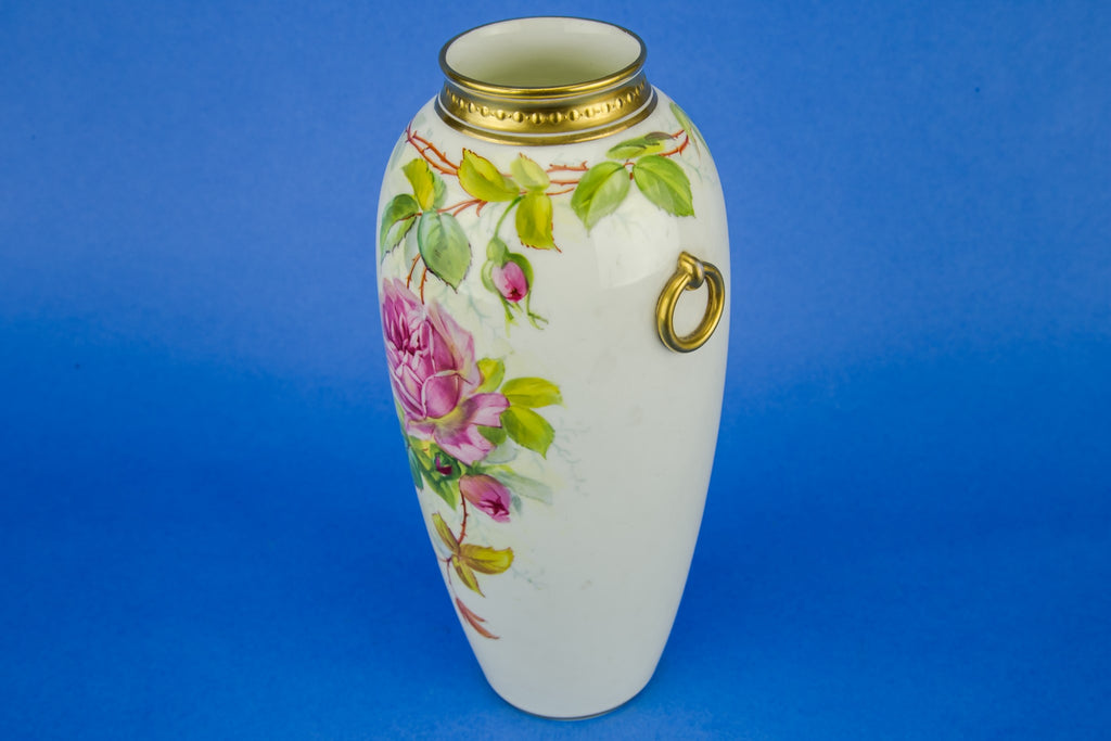 Hand painted flower vase