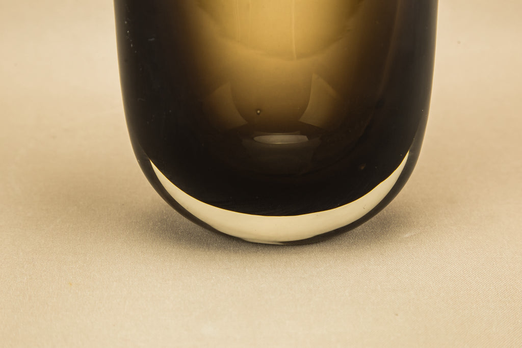 Smoky glass vase