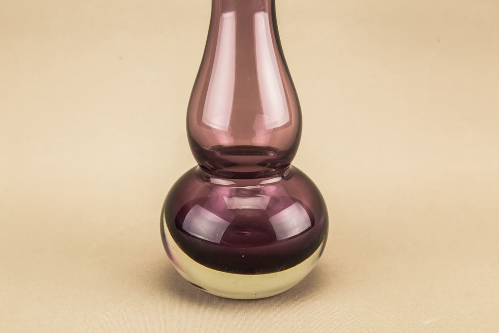 Amethyst glass vase
