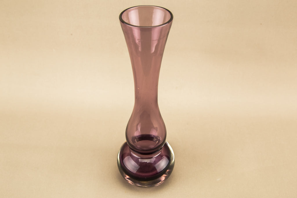 Amethyst glass vase