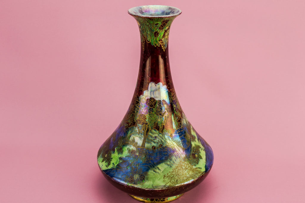 Lustre flower vase