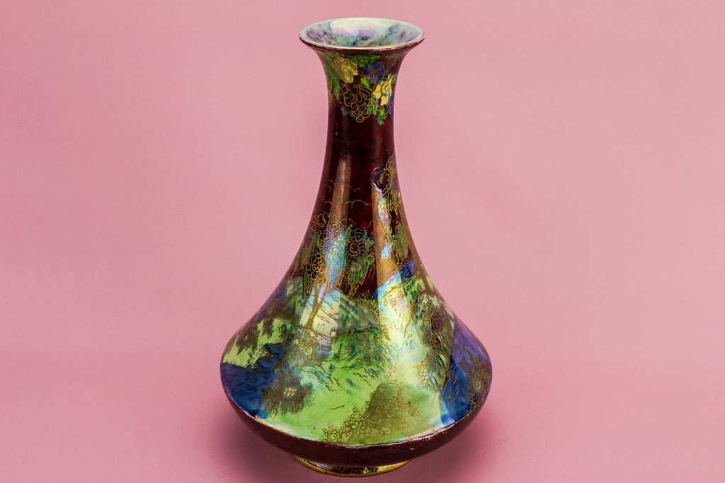 Lustre flower vase