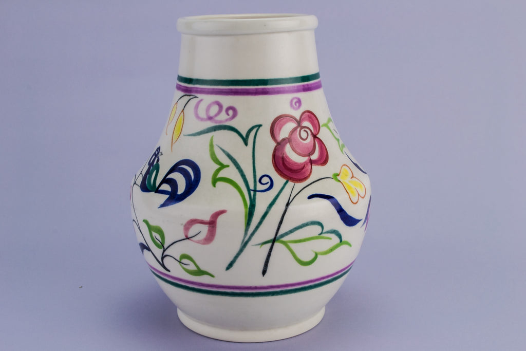 Poole floral vase