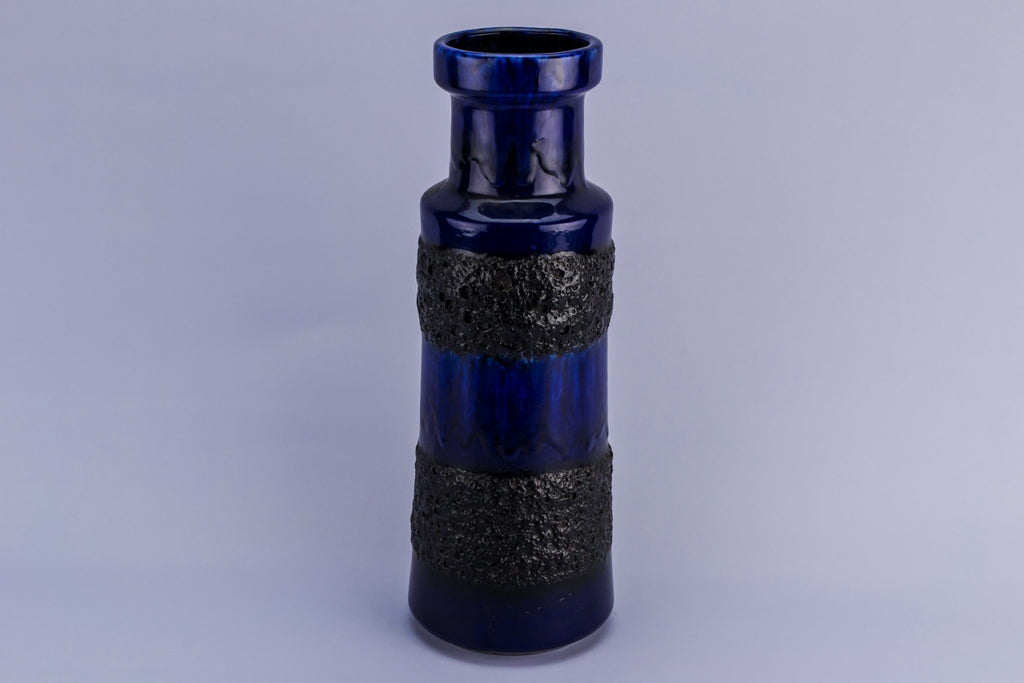 Blue lava vase