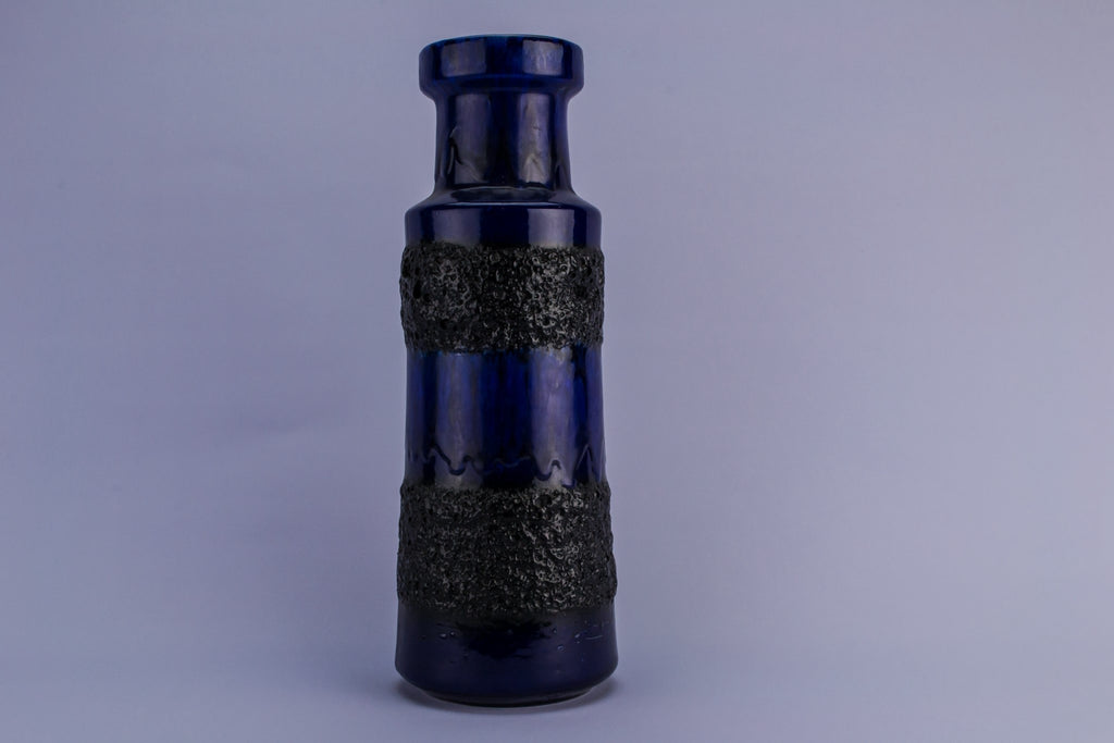 Blue lava vase