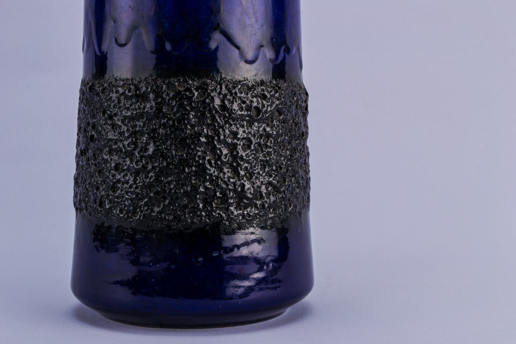 Blue lava vase