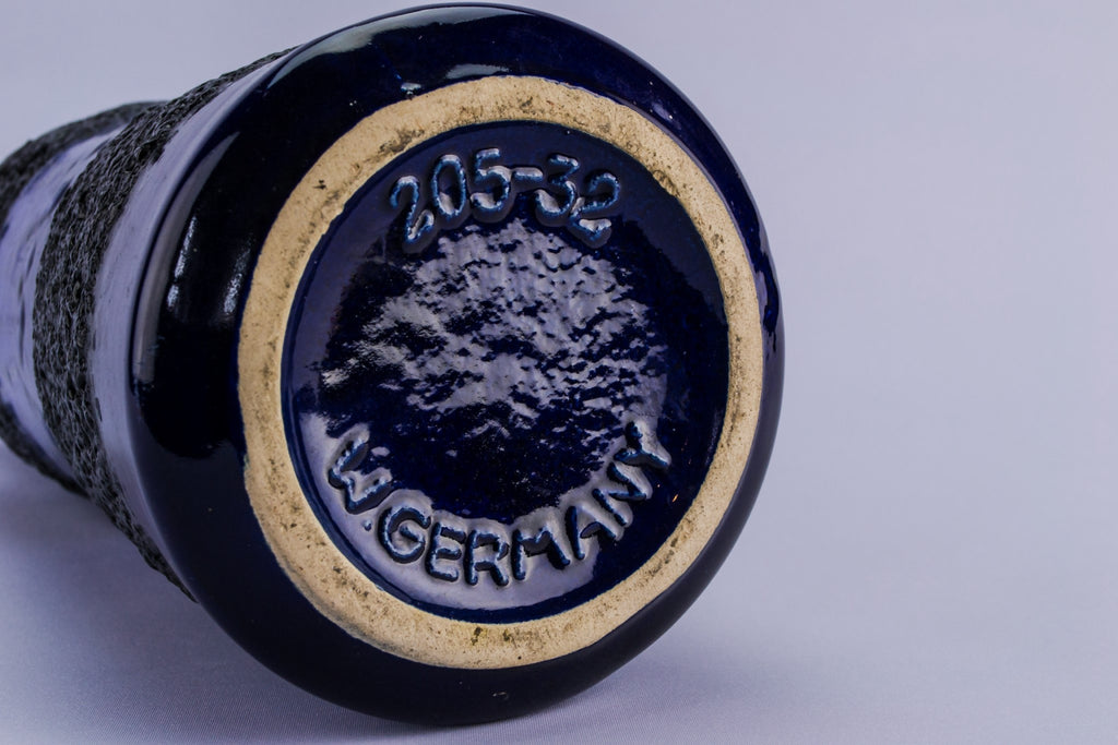 Blue lava vase