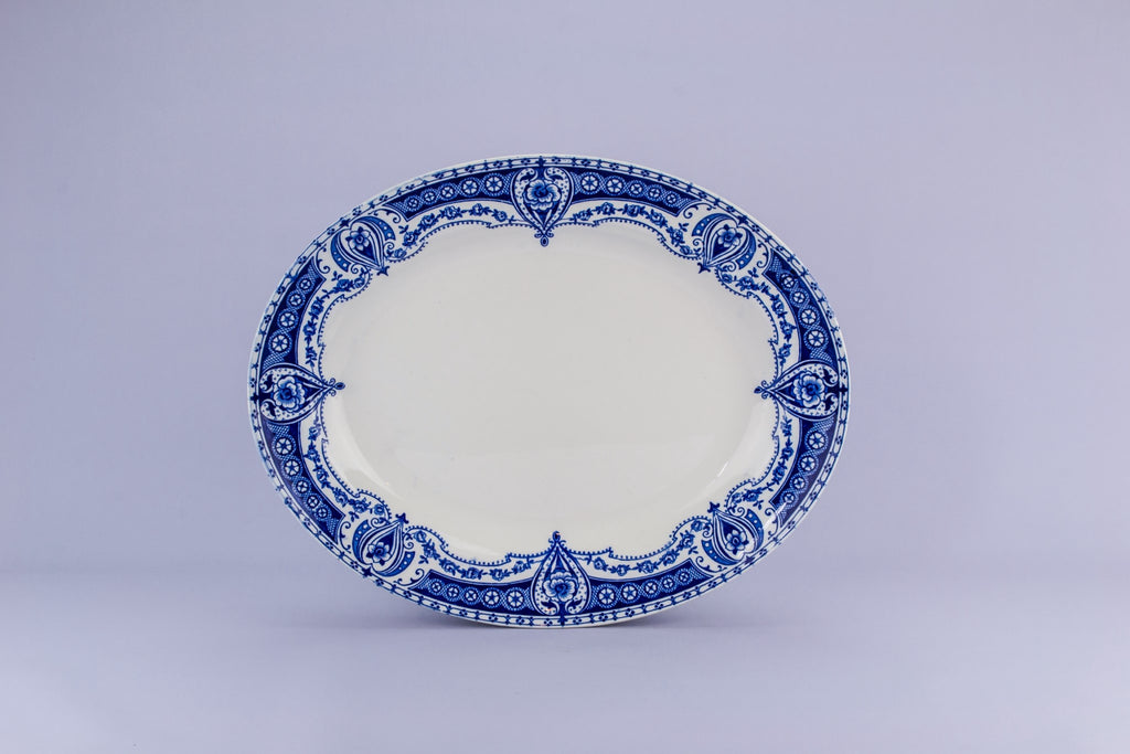 Porcelain floral platter