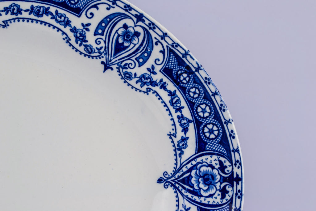 Porcelain floral platter