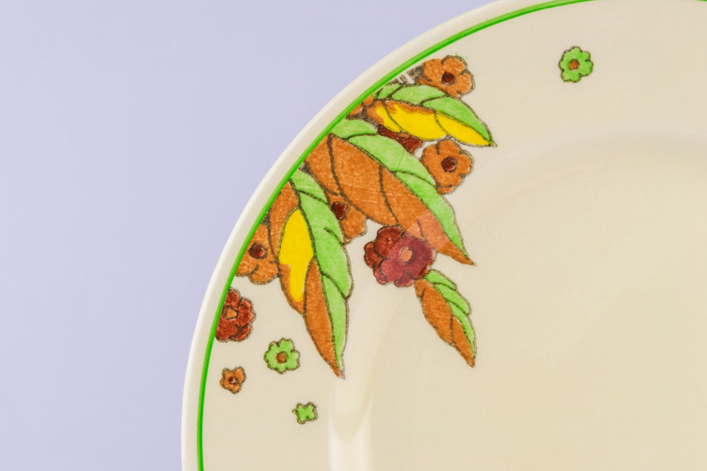 6 Art Deco dinner plates