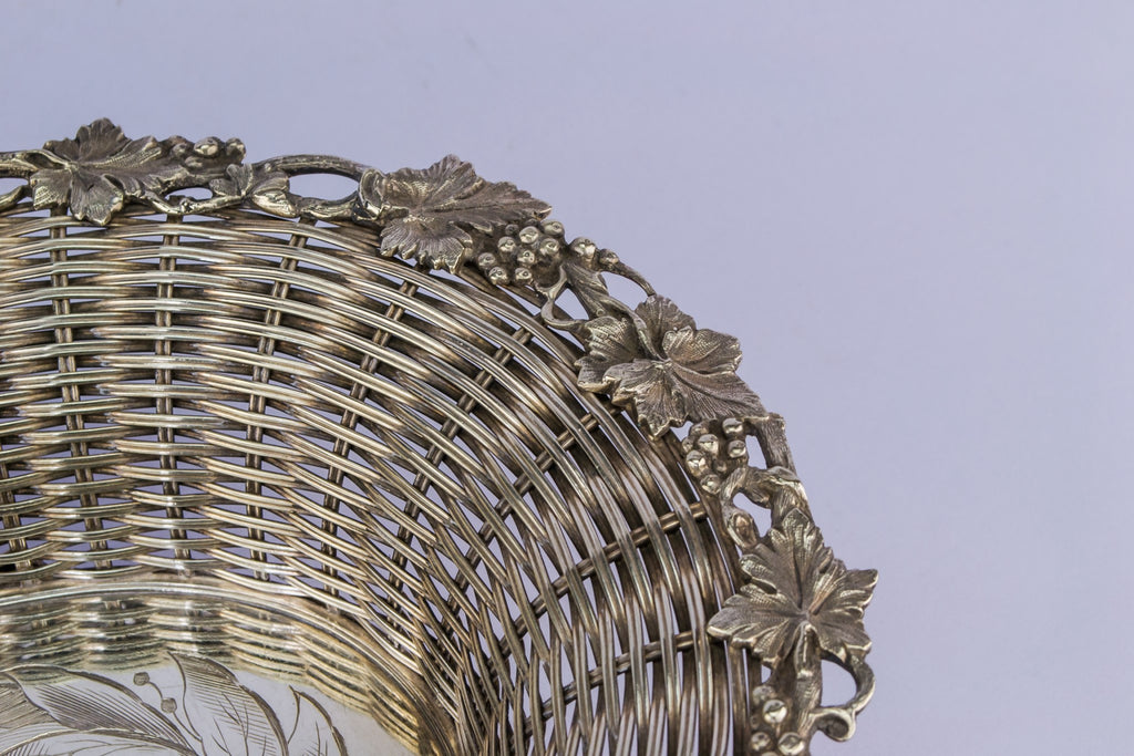Silver plated fruit bowl