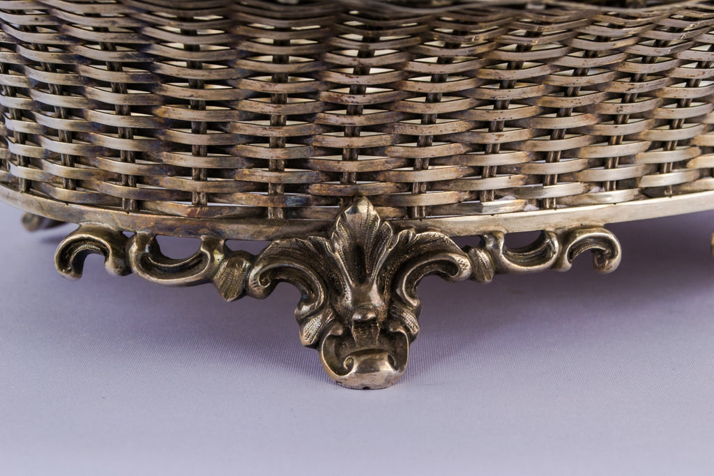 Silver plated fruit bowl