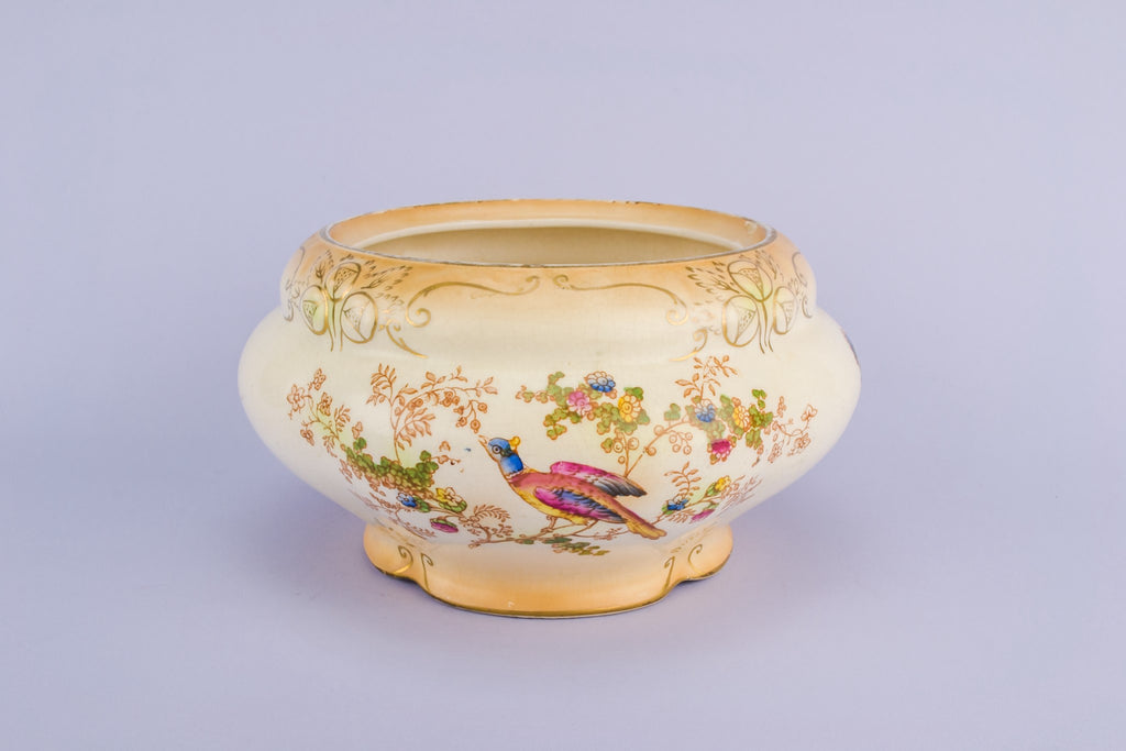 Pink floral bowl