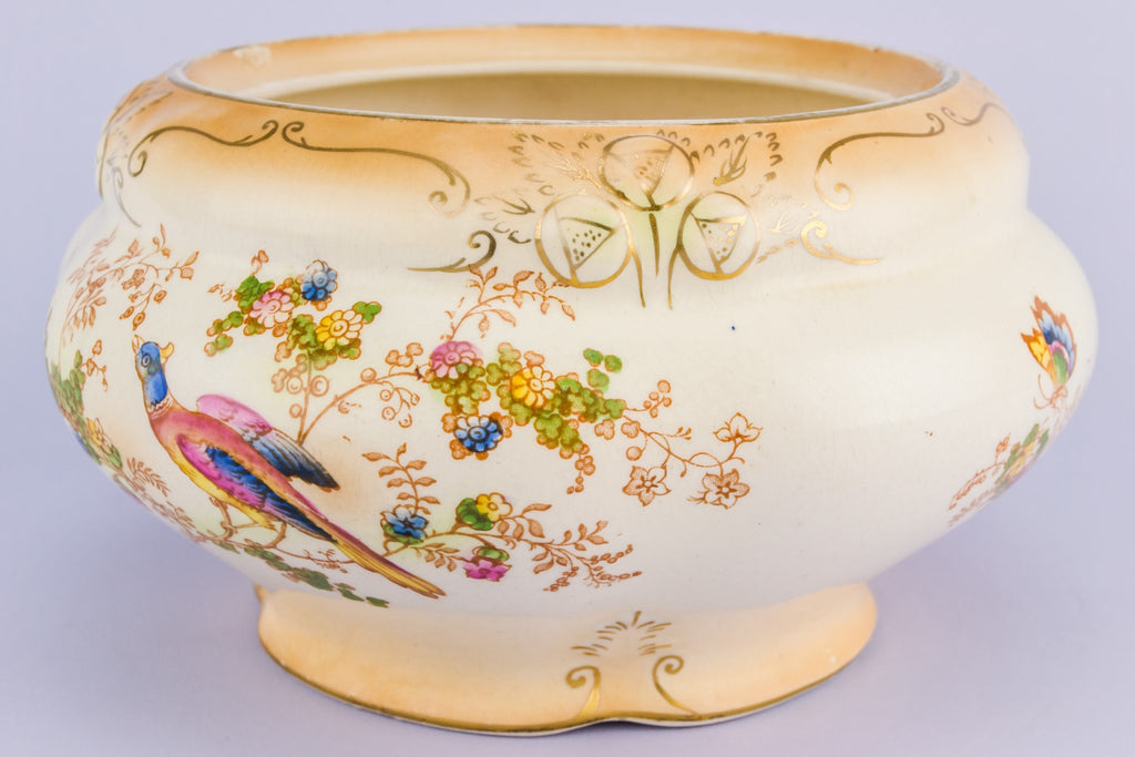 Pink floral bowl