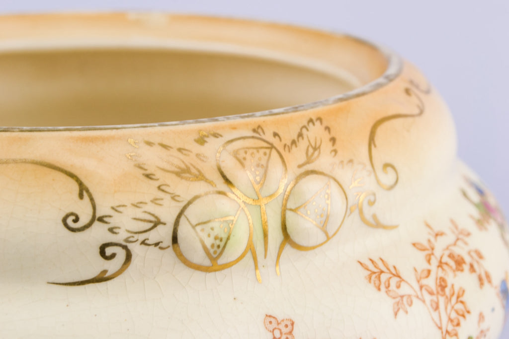 Pink floral bowl