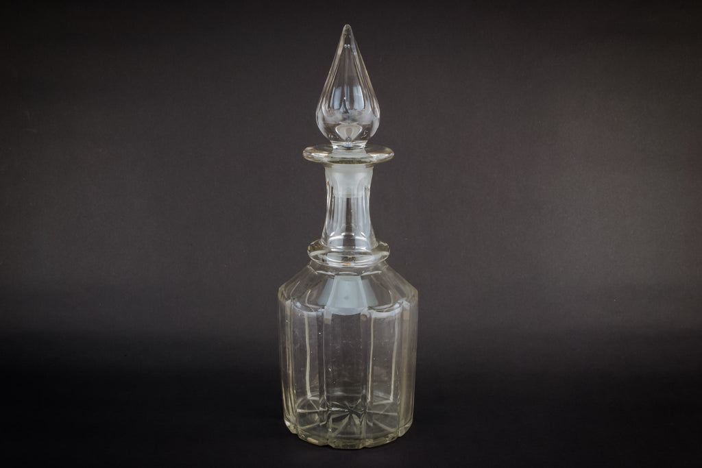 Cut glass whisky decanter