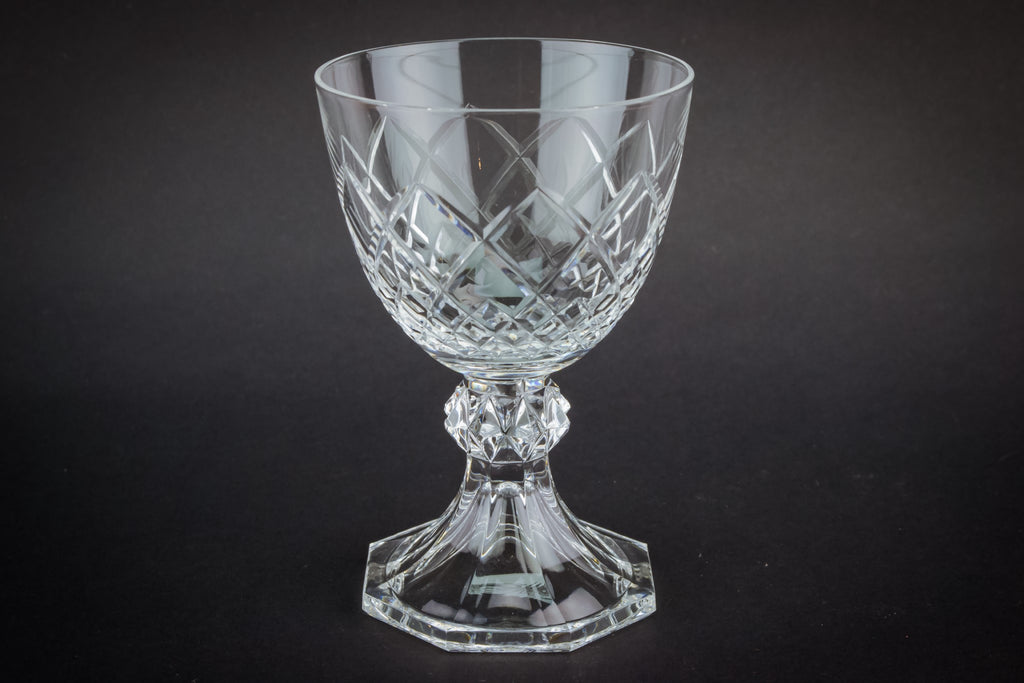 6 crystal port glasses