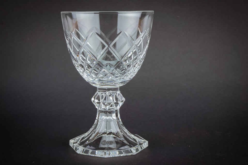 6 crystal port glasses