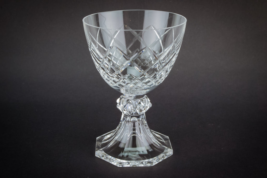 6 crystal wine glasses